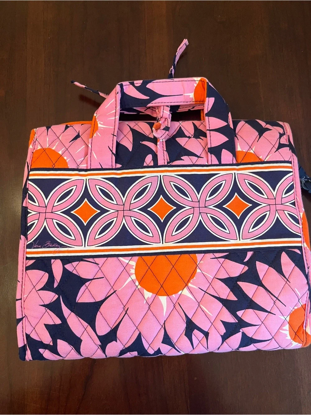 Vera Bradley Pink Floral Hanging Organizer